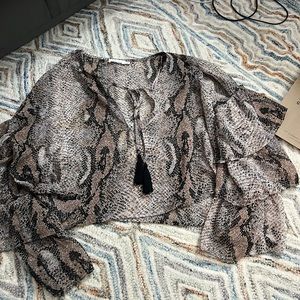 Snakeskin top